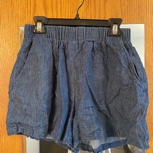 TBA High Waist Blue Denim Women's Shorts